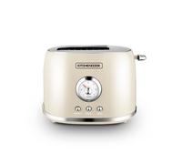 Grille Pain Style Rétro Double Fentes Retro Toast Crème Kitchencook