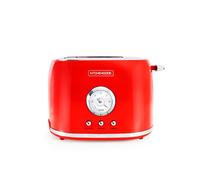Grille Pain Style Rétro Double Fentes Retro Toast Rouge Kitchencook