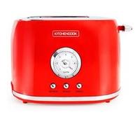 Grille Pain Style Rétro Double Fentes Retro Toast Rouge Kitchencook