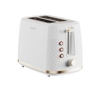 Taurus - Grille-pain Fusion Crunch| 2 fentes courtes| 7 niveaux de grillage| 3 fonctions : annulation, réchauffage, décongélation| Centrage automatique| Plateau ramasse-miettes| 800 W