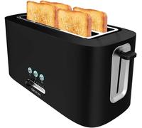 Grille-Pain Toast&Taste 16000 Extra Double. 1630 W,Plastique Avec 2 Fentes Longues Extra-Larges,6 Niveaux De Grillage