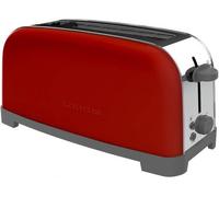 TAURUS - Grille pain - 1 fente - 850W - Vintage single - rouge inox