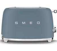 Smeg Grille-pain TSF01SBMEU 2 fentes 950 W 6 niveaux Décongélation et Bagel Bleu orage mat