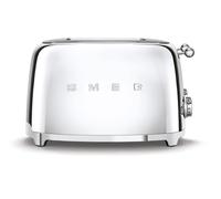 Smeg Grille-pain TSF03SSEU 4 fentes 4 tranches Vintage Années 50 Chromé