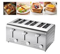 Grille-pain, ustensiles cuisine essentiels, double usage 2/4/6/professionnel, contrôle température à 7 niveaux, éjection automatique, fonction congélation/annulation/réchauffage(6)