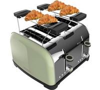 Grille-pain Vert Inox 4 Fentes 1700W Moderne