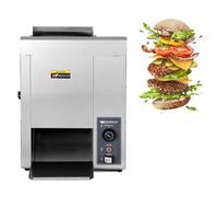 Grille-Pain Vertical À Chaîne pour Pains, 2000W, Machine Commerciale De Chauffage pour Hamburgers, Entièrement Automatique, Température Et Épaisseur Réglables, Chauffage Rapide