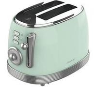 Cecotec Grille-pain Toast & Taste 800 Vintage, 850 W, 2 fentes 3,8 cm, inox, 3 fonctions, vert