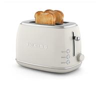 Grille pain vintage 2 fentes - SWEISS - GRS8 - 850 W - Thermostat réglable - Beige