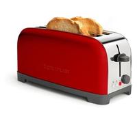 Grille-pain Vintage Rouge 1400W 2 Fentes Longues