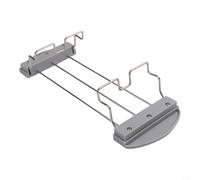 Grille-pain Warming Rack en acier inoxydable pour sandwichs et toasts - Poignée anti-brûlure Support à pain universel Gris (gris)