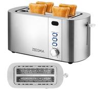 Zeegma Toaster Sandwich Maker 4 Tranches Grillées 1500W Toast Avec Fonction Décongélation