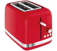 Grille-pain 2 fentes MOULINEX Soleil - Thermostat 7 positions - Réchauffage - Décongélation - Rouge