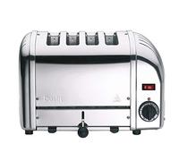 Dualit Toaster Grille Pain 4 Tranches Classic Vario - Grille Pain Inox Fabriqué au Royaume-Uni - Éléments ProHeat® Exclusifs - Fentes Individuelles, Décongélation, Minuterie Mécanique - Chromé