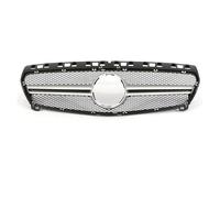 Grille Pare-choc Avant Calandre Pare-chocs Avant Noire Style Diamant Chromé Pour Benz Classe A W176 A180 A200 A250 A45 2013-2018 Avec Les Modèles Pour GTR Pour AMG(A*G sliver 2013-2015)