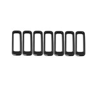 Grille Pare-choc Avant Centrale Accessoires Extérieurs Pour Jeep Pour Patriot 2011-2016 Calandres De Course, Grilles Décoratives Avant En Maille Autocollants Garniture(Black Grille)