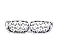 Grille Pare-choc Avant Centrale Calandre Avant Noire À Double Lamelles Pour BMW Série 3 E46 4 Portes 320i 325i 325xi 330i 330xi 2002-2005(ChromeNet 4D 2002-2005)