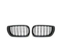 Grille Pare-choc Avant Centrale Calandre Avant Noire Style Racing Pour BMW Série 3 4 Portes E46 318I 320I 325I 330I 2002-2005 Pare-chocs Capot(Double Line Carbon)