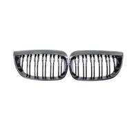 Grille Pare-choc Avant Centrale Calandre Avant Style Racing, Noire Brillante, À Double Lamelles Pour BMW E81 E87 E82 E88 128i 130i 135i 2004-2011(Gloss Black 2004-2007)