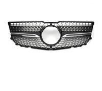 Grille Pare-choc Avant Centrale Calandre Course Avant Chromée Noire Pour Benz Pour GLK X204 Pour GLK250 Pour GLK300 Pour GLK350 Style Grille Avec Les Pare-chocs Arrière Pour GTR(Diamond-Chrome Black)