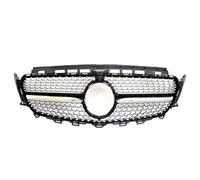 Grille Pare-Choc Avant Centrale Pour Mercedes Pour Benz Classe E W213 S213 A238 C238 2017-2019 Grille Diamants Calandre Pare-chocs Avant Voiture Noir Argent(Diamond Black17-19)
