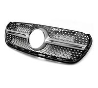 Grille Pare-Choc Avant Centrale Pour Mercedes Pour Benz Classe X X470 W470 2018-2022 Mise À Niveau Calandre Avant Tuning Facelift Grille D'admission Pour X220d X250d(Silver3)