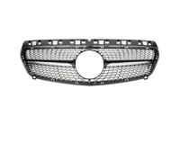 Grille Pare-choc Avant Pour Benz Pour Classe A Pour W176 2013-2015 A180 A200 A220 A250 A260 A45 Pour Grille Radiateur Avant Mise À Niveau Style GT Pare-chocs(Silver Black)