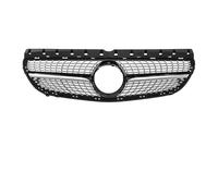 Grille Pare-choc Avant Pour Benz Pour Classe B Pour W246 B180 B250 2015-2019 Noir Brillant Grilles Pare-chocs Avant Style Pour GTR Grille Diamants Chromés(Diamond-Chrome Black)