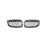 Grille Pare-choc Avant Pour BMW Série 3 Pour E92 Pour E93 Pour Coupé 2006-2010 Calandre Capot Avant Diamond Meteor Chrome Noir Brillant Extérieur(Argent)