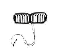 Grille Pare-choc Avant Pour BMW Série 5 Pour G30 Pour G38 Pour G31 Facelift LCI 2020-2023 Grilles Calandre Avant À LED Pour Voiture Grille Course Double Ligne Lamelle(Without Camera Hole)