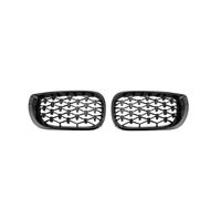Grille Pare-chocs Avant Calandre De Remplacement En ABS À Motif Diamant Pour BMW Série 3 E46 4 Portes (2002-2005) Grille Avantvoiture(Black)
