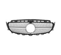 Grille Pare-Chocs Avant Grille Pare-chocs Centrale Sans Logo Chromée Argentée Motif Diamant Pour Mercedes Pour Benz W213 E200 E300 E400 (2016-2019) Calandre Voiture