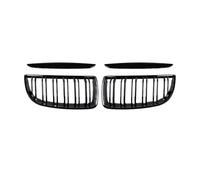 Grille Pare-Chocs Avant Pour Série 3 2005-2008 E90 E91 2009-2012 Calandre Avant À Double Lattes Grilles Noires Brillantes Grille Calandre Avant(Black 05-08)