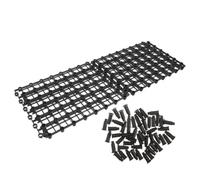 Grille Paysagère pour Bassin Fontaine, Plastique Noir, Rectangulaire | Assemblage sans Outil, Structure Modulaire à Pieds, Support Robuste pour Cascades à Niveaux