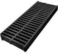 Grille perméable en béton Plaque de couverture de drainage de paysage de passage piétonnier de grille en plastique de canal de polymère Cuvette de drainage souterraine(50x25x3cm/19.6x9.8x1.2in)