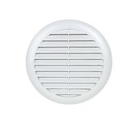 Grille persienne avec moustiquaire - AUTOGYRE - Élégance - Ø164 mm - Blanc