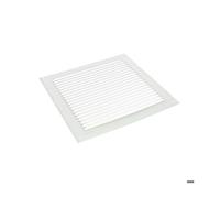 Nicoll Grille d'aération 1LM2525G – à visser, persienne alu gris, 250 x 250 mm