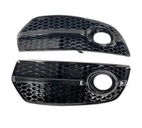 Grille Phare Antibrouillard Pour Q5 Standard 2009-2012 8R0807681E 2 Pièces Voiture Pare-chocs Avant Antibrouillard Couverture Grille Feu Course Grilles(Glossy Black)