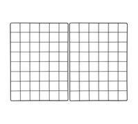 Grille Photo Murale en Fer Noir 2pcs pour Organiser Photos et Décorer Mur, Panneau Métallique Pratique et Suspendu Salon ou Bureau