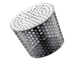Grille piège à feuilles en acier inoxydable - Protection contre les feuilles et les gouttières - Empêche les feuilles et les débris - Protection de gouttière pour tuyaux de toit, canalisations et