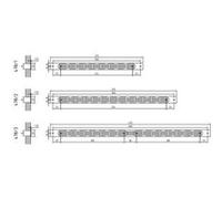 Grille plat interieur SPL H20 LG275 alu - RENSON - 47811