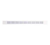Grille plat interieur simple 375x20mm blanc - - 11940