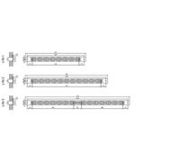 Grille plat interieur simple 475 x 20 mm brun RENSON 00478303