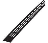 Grille plate alu 478/1 - RENSON - 275 mm x 20 mm - noir ral 9005 - 00047818 Noir G