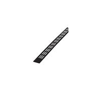 Grille plate alu 478/2 - 375 mm - noir ral 9005 - 00047828