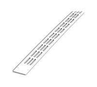 Grille plate alu 478/3 - 475 mm - blanc ral 9010 - 00047836