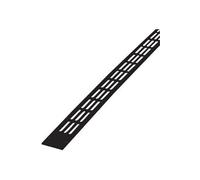 Grille plate alu 478/3 - 475 mm - noir ral 9005 - 00047838