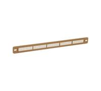 Grille plate mortaise PVC Nicoll - 250x12 mm - bois clair - pour menuiserie extérieure