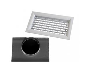 Grille + Plenum Soufflage 400x200 Lateral - Accessoire Climatisation Gainable