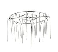 Grille pour Air Fryer,Cuisson Uniforme 360° Verticale et Ronde avec 24 Brochettes | Support Barbecue Four en Acier Inoxydable,pour BBQ grillades pique-nique et